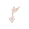 Pendiente Individual Drop Gold&Roses Luzia Oro Rosa Diamantes | GR-479.3