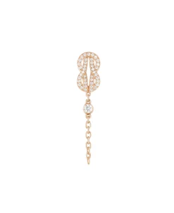 Pendiente Individual FRED Chance Infinie Oro Rosa y Diamantes | 8B0330