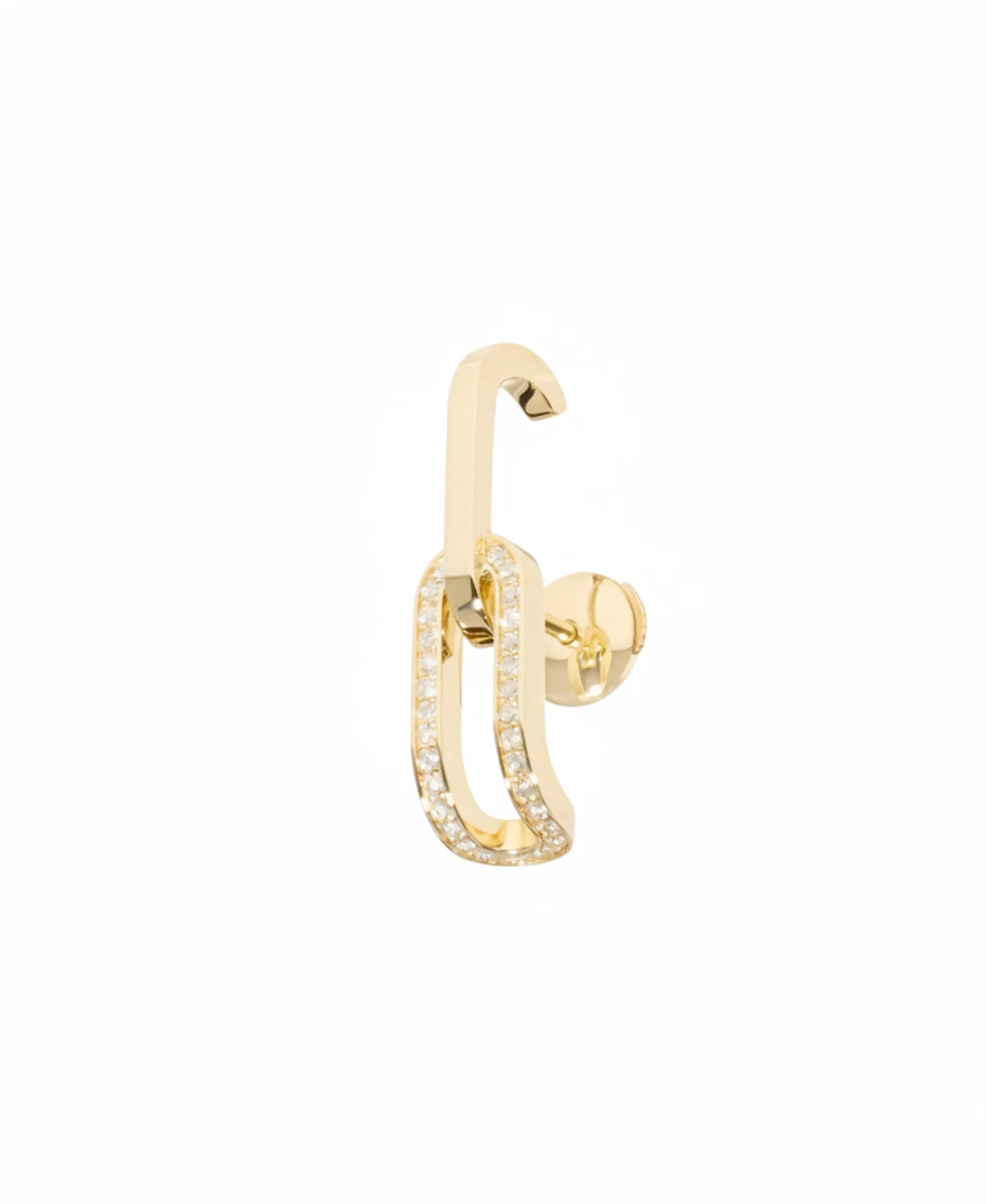 Pendiente Individual Maillon Oro Amarillo y Diamantes | 860321U
