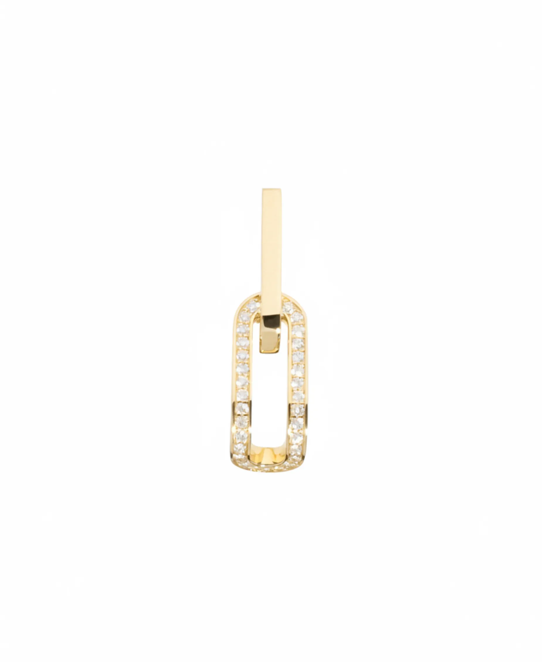 Pendiente Individual Maillon Oro Amarillo y Diamantes | 860321U
