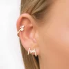 Pendiente Individual Piercing Gold&Roses Saudade Oro Rosa Diamantes | GR-426.3