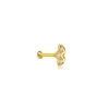 Pendiente LECARRÉ Media Flor Oro y Diamantes | GB198OA.00