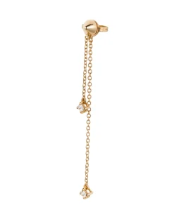 Pendiente Mattioli Eve-R De Botón Individual Largo Con Diamante En Oro Rosa | MRI137R004