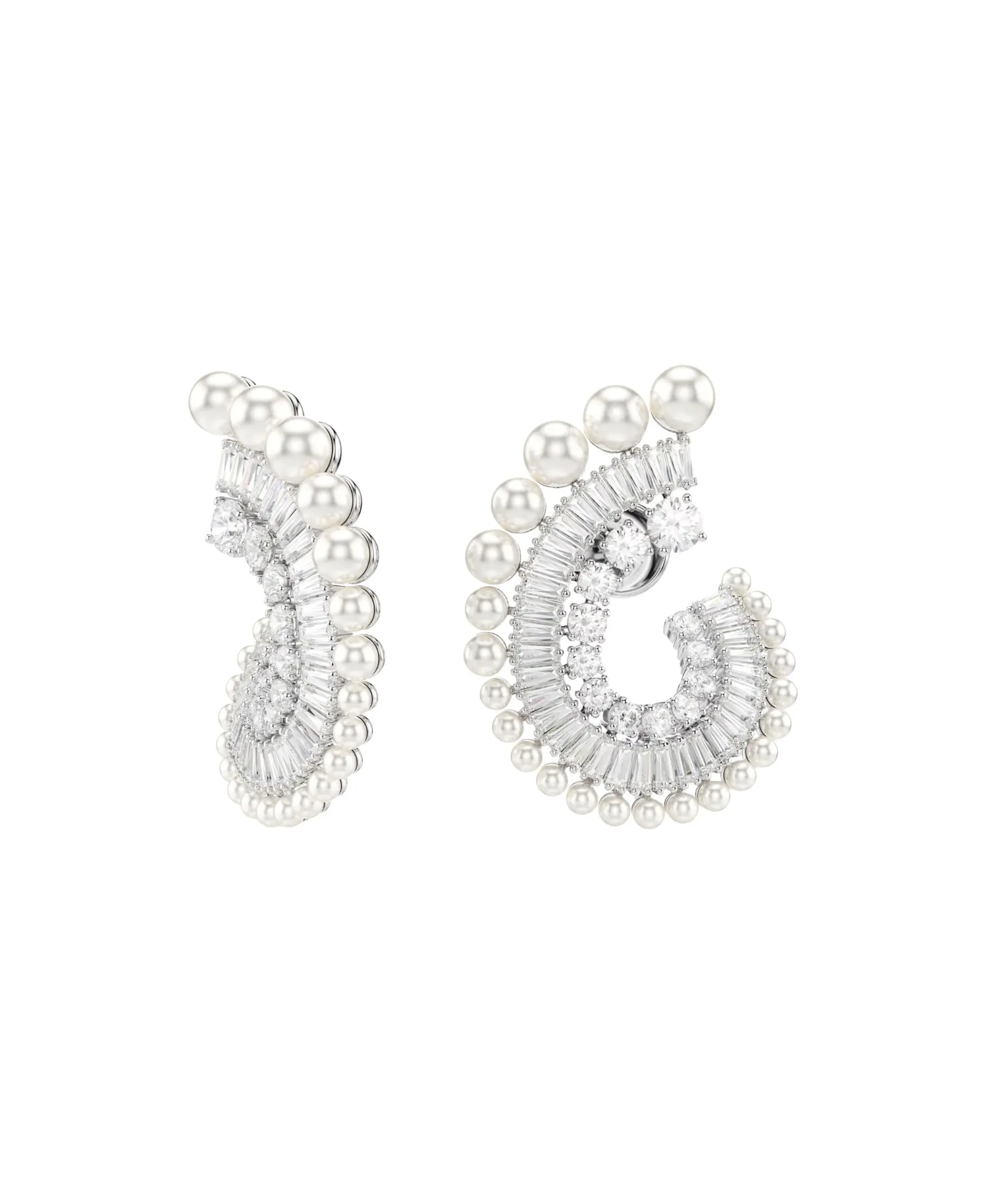 Pendientes Ariana Grande x Swarovski Baño Rodio Circonitas y Perlas de Cristal | 5720869