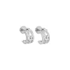 Pendientes Aro FRED Force 10 Rise Oro Blanco y Diamantes | 8B0342