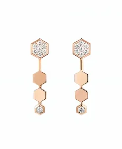 Pendientes Bee de Chaumet Oro Rosa 18K y Diamantes | 085202
