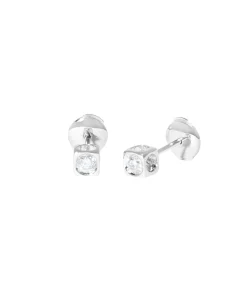 Pendientes Botón Le Cube Diamant Dinh Van en Oro Blanco - 808312
