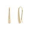 Pendientes Colgantes con Circonitas en Oro Amarillo