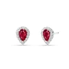 Pendientes con Rubíes Talla Marquise y Diamantes en Oro Blanco | 263JPE588B