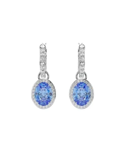 Pendientes Constella SWAROVSKI Talla Ovalada Azul con Baño de Rodio | 5671817