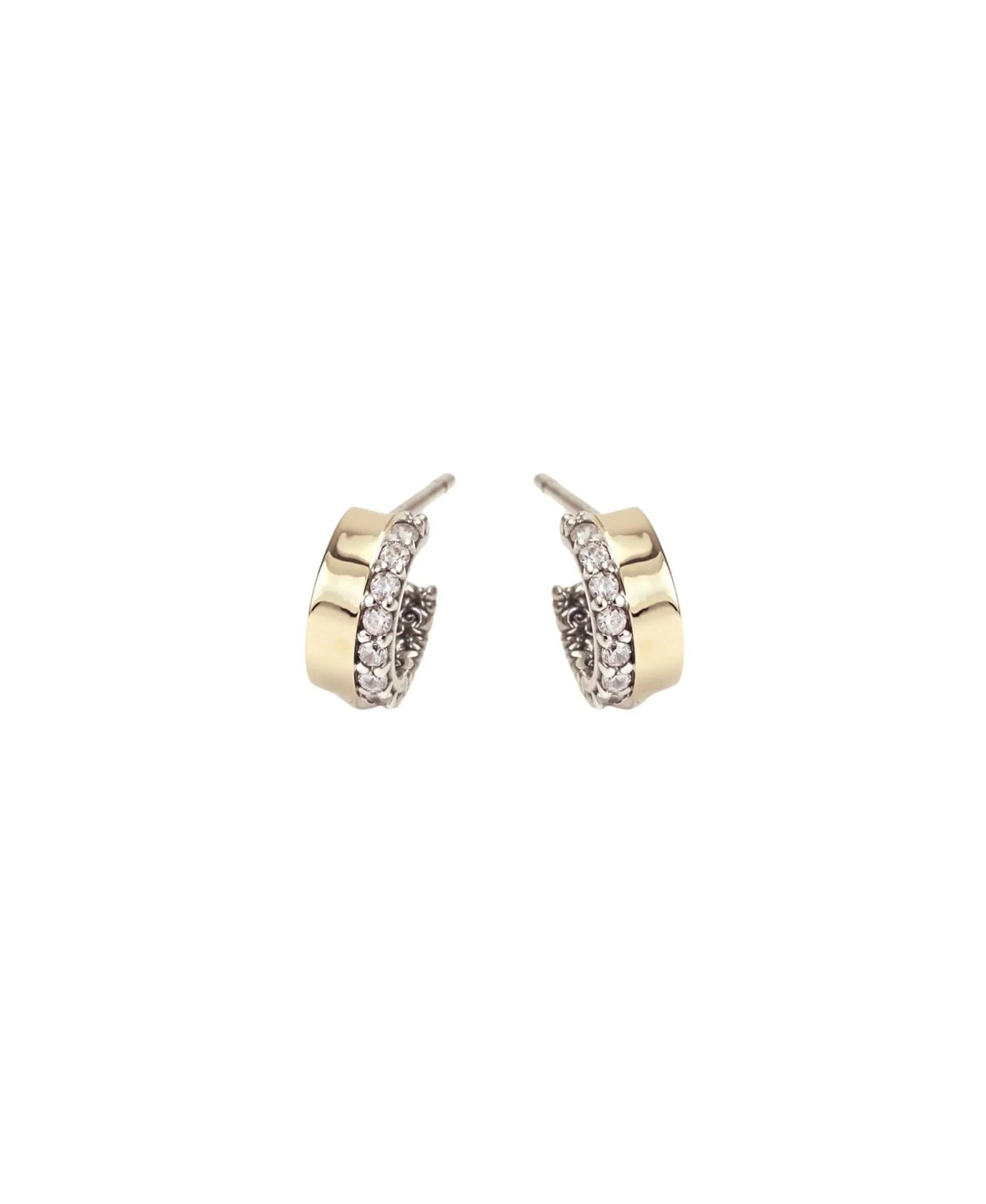 Pendientes Criollas DELCERRO Bicolor Pavé | 10601B