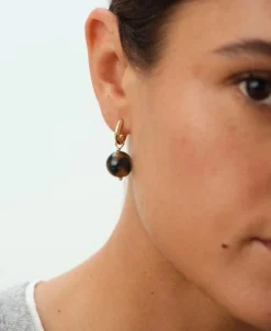 Pendientes Criollas Royal AGATHA París Aro y Bola Minimalista | 2370350-173-TU