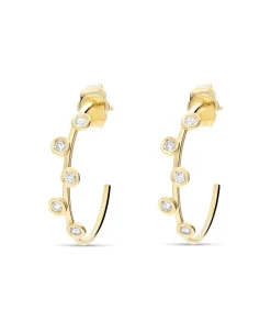 Pendientes de Aro con Diamantes en Oro Amarillo