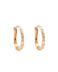 Pendientes de Aro con Diamantes en Oro Amarillo