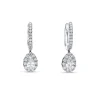 Pendientes de Aro con Motivo de Diamantes 0,91 cts en Oro Blanco