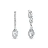 Pendientes de Aro con Motivo de Diamantes Talla Marquise en Oro Blanco