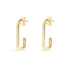Pendientes de Aro Cuadrados en Oro Amarillo
