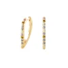 Pendientes de Aro Gloss Multicolor PDPAOLA Plata con Baño de Oro 18K | AR01-G26-U
