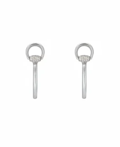 Pendientes de Aro Gucci Horsebit Oro Blanco y Diamantes | YBD83775700100U