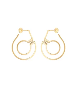Pendientes de aro Menottes Dinh Van R27.5 en Oro Amarillo - 867611