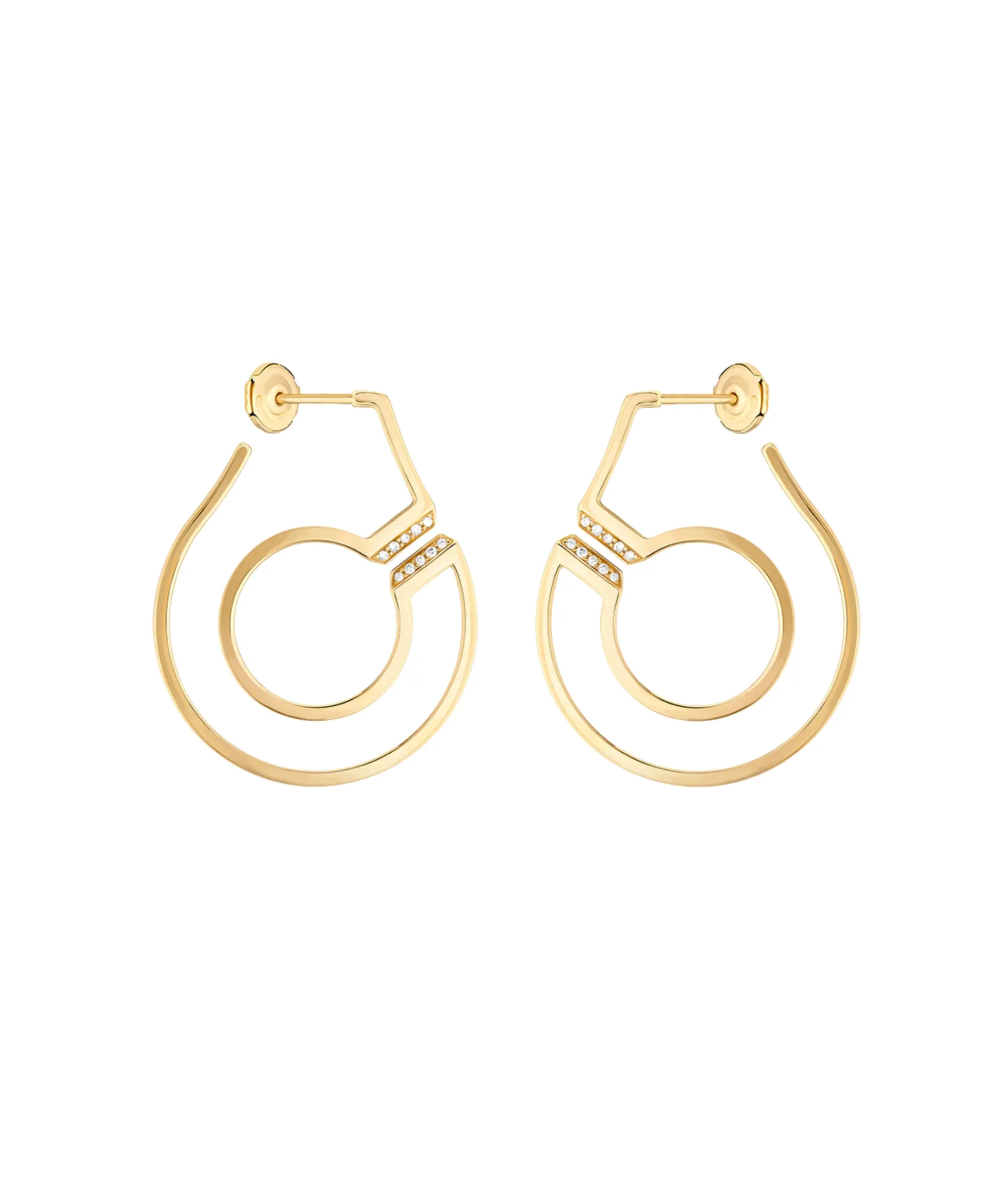 Pendientes de aro Menottes Dinh Van R27.5 en Oro Amarillo - 867611