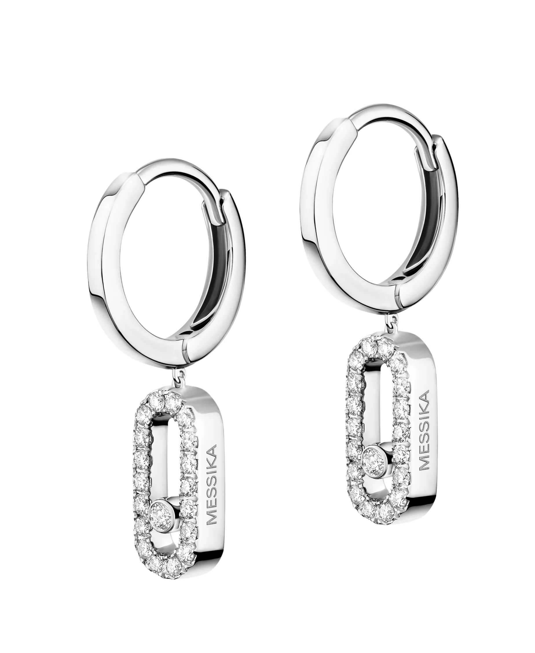 Pendientes De Aro Messika Move Uno Oro Blanco | 12037-WG