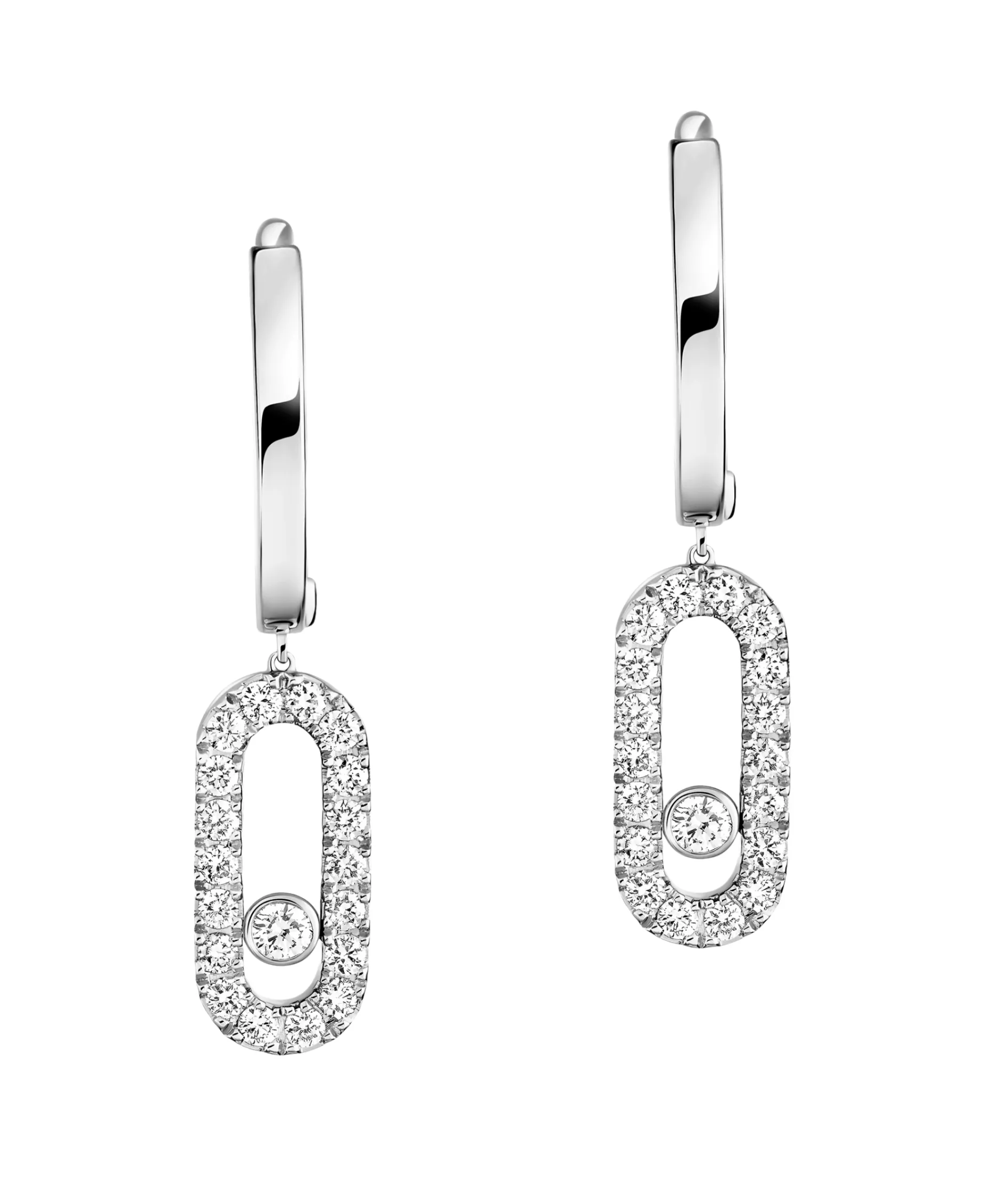 Pendientes De Aro Messika Move Uno Oro Blanco | 12037-WG
