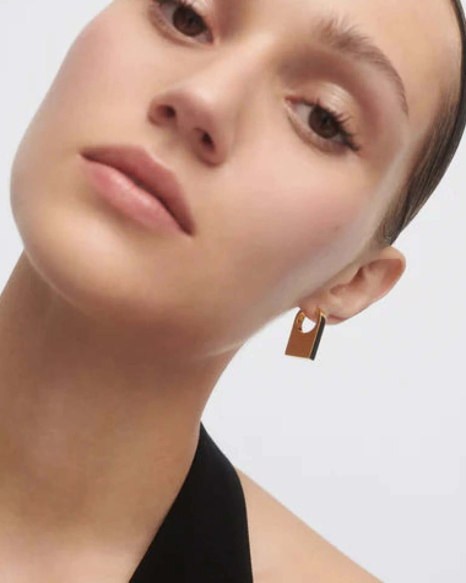 Pendientes de Aro PDPAOLA Chicago Plata Baño Oro | AR01-C33-U