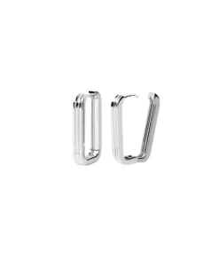 Pendientes de Aro Super Nova PDPAOLA Plata con Baño de Rodio | AR02-503-U