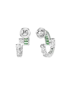Pendientes de Aro Tallas Mixtas Swarovski Matrix Baño Rodio Circonitas | 5732264