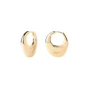 Pendientes de Aro Volcano PDPAOLA Plata con Baño de Oro 18K | AR01-C29-U