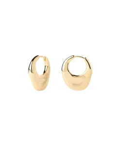 Pendientes de Aro Volcano PDPAOLA Plata con Baño de Oro 18K | AR01-C29-U