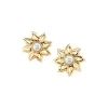 Pendientes de Clip AGATHA París Nº13 Perla Sol Dorado Vintage | 02380702-294-TU