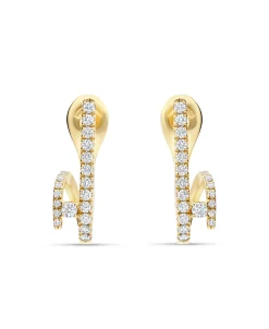 Pendientes de Colgar con Diamantes en Oro Amarillo