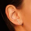 Pendientes D Gold&Roses Shewel Oro Blanco Diamantes | GR-510.1