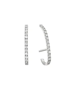 Pendientes D Gold&Roses Shewel Oro Blanco Diamantes | GR-510.1
