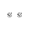 Pendientes Diamante Solitario 0,60 cts en Oro Blanco