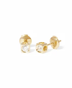 Pendientes Dinh Van Le Cube Diamant Oro Amarillo L | 808321