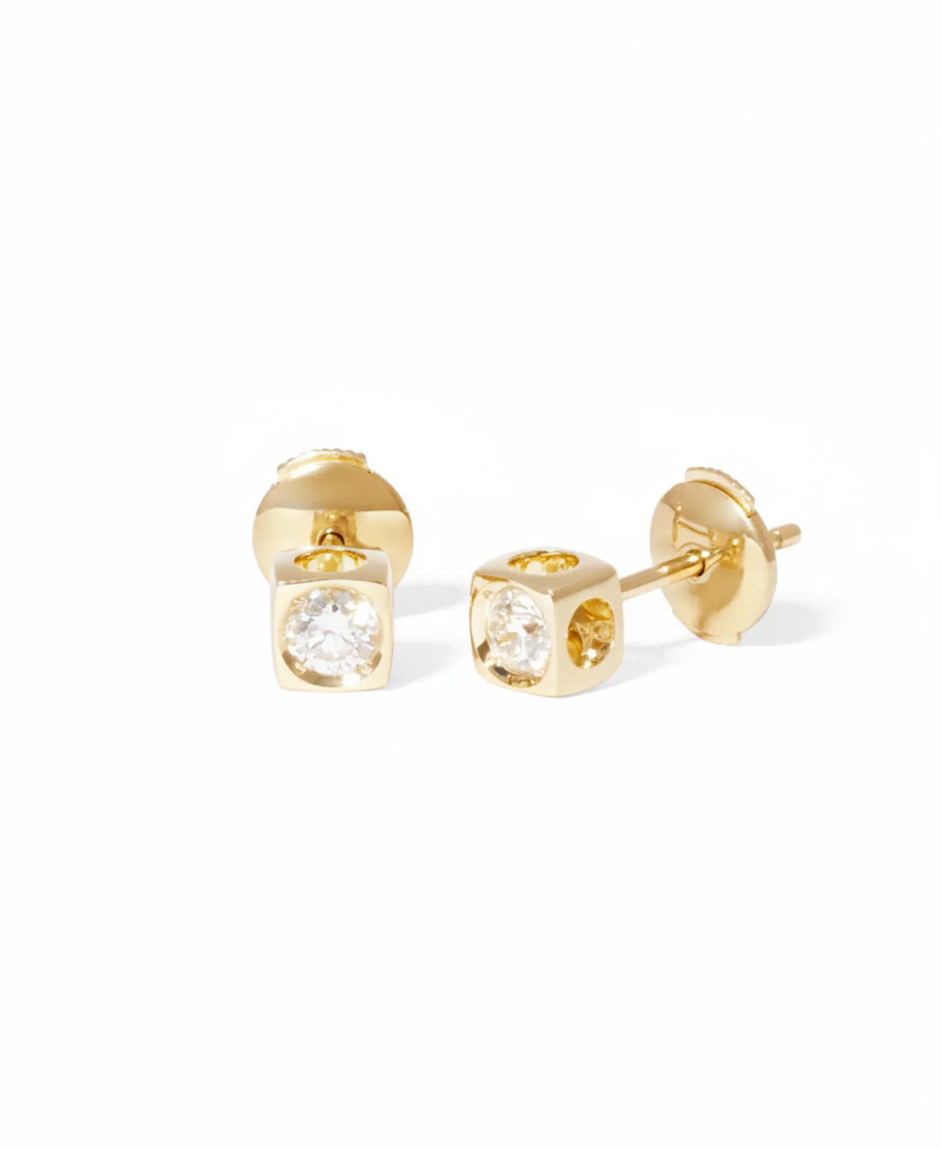 Pendientes Dinh Van Le Cube Diamant Oro Amarillo L | 808321