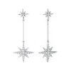 Pendientes Estrellas Marina García Plata Rodiada con Circonitas | 90338PB