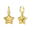 Pendientes Estrella Swarovski Sublima Dorado Con Circonita | 5755274