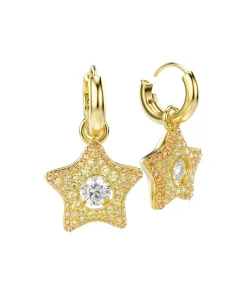 Pendientes Estrella Swarovski Sublima Dorado Con Circonita | 5755274