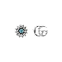 Pendientes Flor Gucci GG Marmot Plata | YBD52734400100U