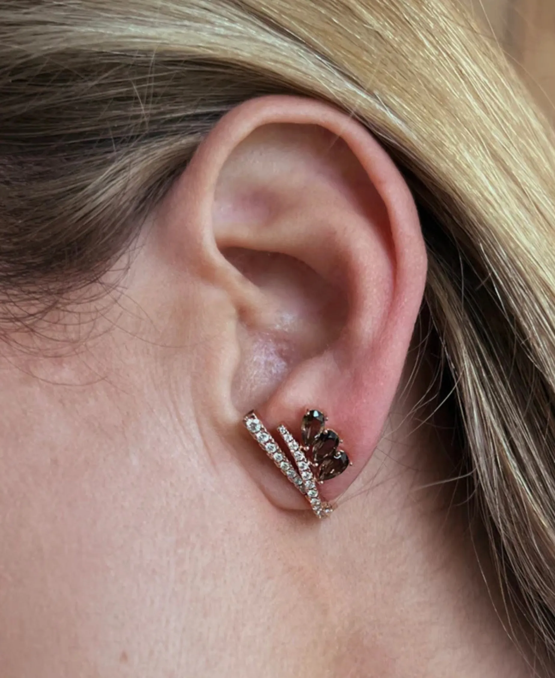 Pendientes Gold&Roses Crawler Saudade Fumé | GR-578.3SQ