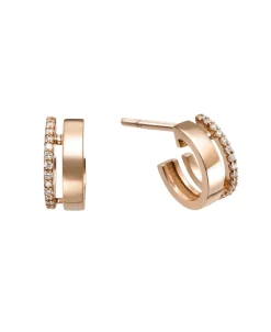 Pendientes Gold&Roses Ál Di Là Oro Rosa y Diamantes | GR-409.3
