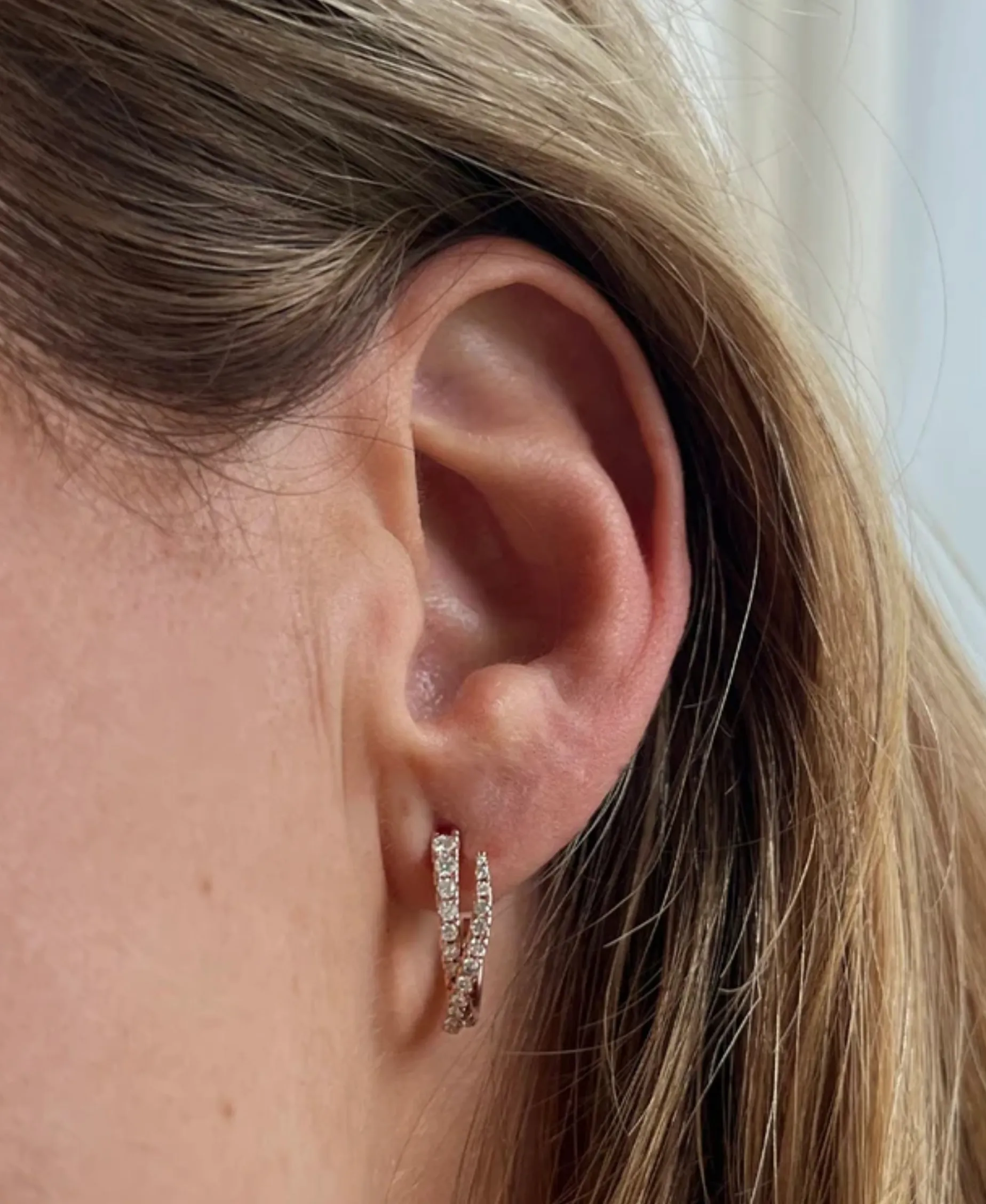Pendientes Gold&Roses Saudade Oro Rosa 18K Diamantes | GR-579.3