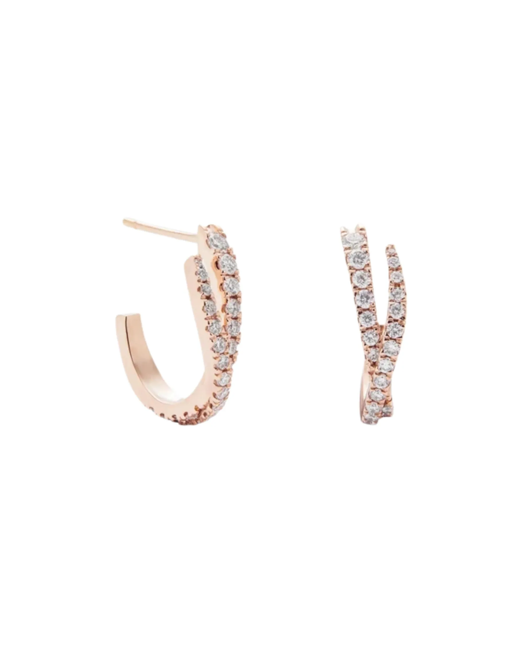 Pendientes Gold&Roses Saudade Oro Rosa 18K Diamantes | GR-579.3