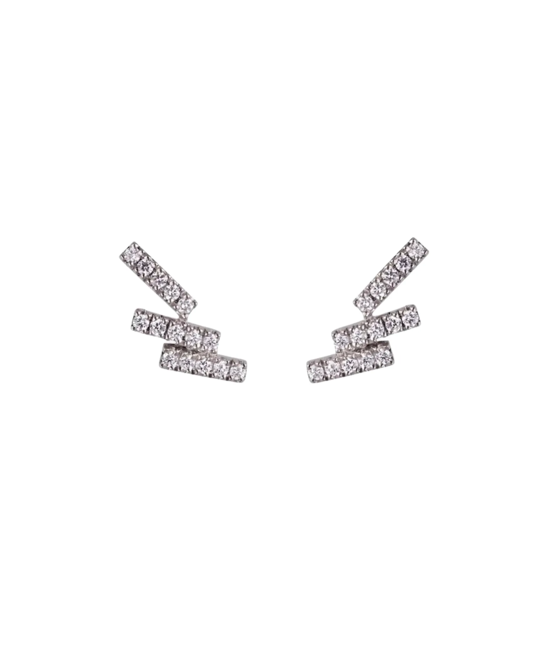 Pendientes Gold&Roses Skyline Oro Blanco y Diamantes | GR-213.1