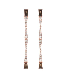 Pendientes Gold&Roses Smooky Club Largos Fumé | GR-557.3SQ