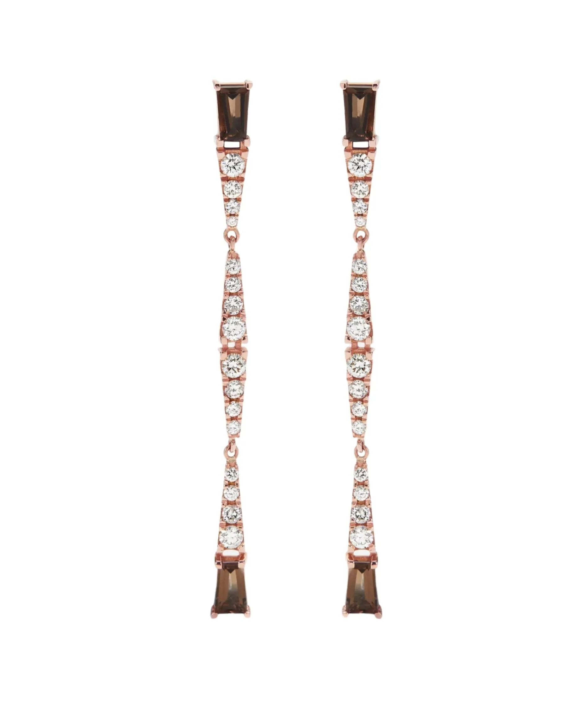 Pendientes Gold&Roses Smooky Club Largos Fumé | GR-557.3SQ